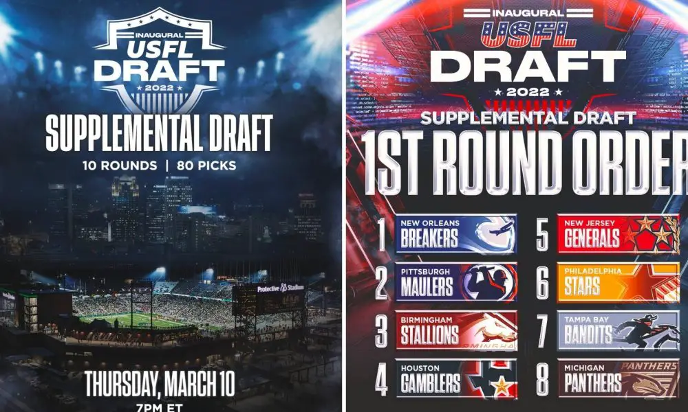 PR USFL Announces Details For Supplemental Player Draft