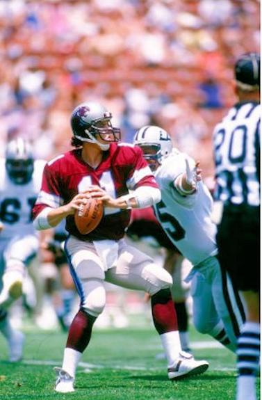 Michigan Panthers vs Los Angeles Express, 1983. Ron Seawall, Dann