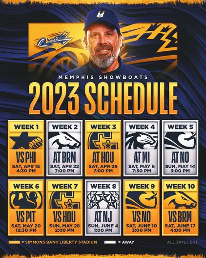 Memphis Showboats 2023 individual, season tickets are now on sale