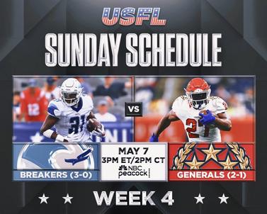 This weekend's USFL games: Top teams in the league battle in Week 4