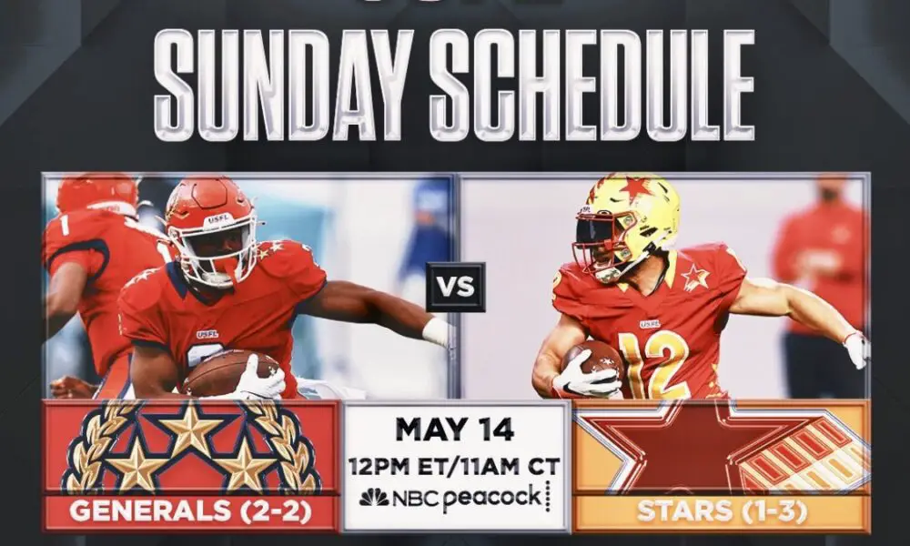 USFL Football Games Today On TV – Saturday, May 14th