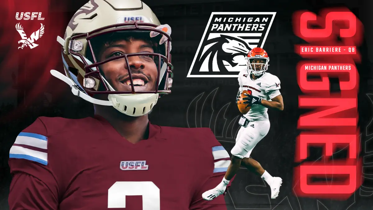 New Jersey Generals Claim Quarterback Eric Barriere Off Waivers From The  Michigan Panthers