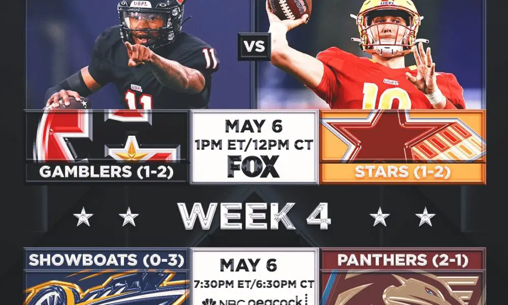 USFL Schedule: Games on TV Today, Maulers vs Panthers, Gamblers vs  Stallions, Odds (Saturday, May 13th)