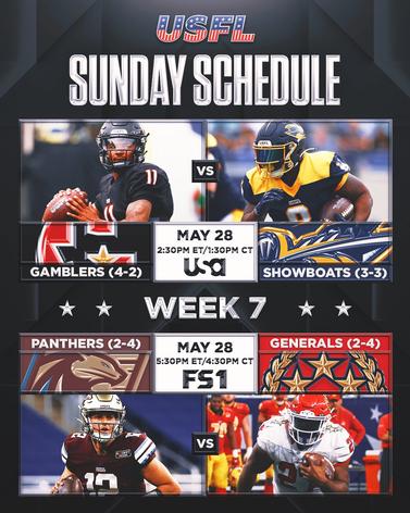 2022 USFL Schedule: Week 2 action kicks off Friday night