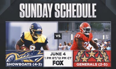 USFL Schedule: Games on TV Today, Breakers vs Stars, Generals vs Gamblers,  Odds (Sunday, May 21)