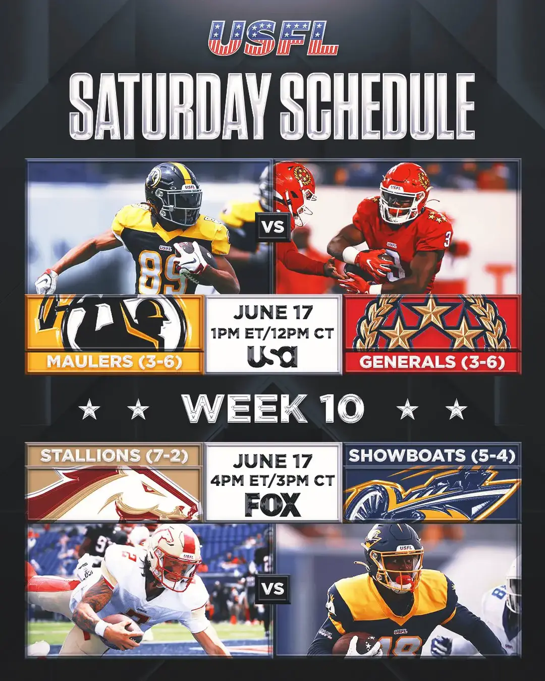 USFL Week 7 odds, picks, schedule: Stallions cover biggest spread of the  season vs. Maulers 